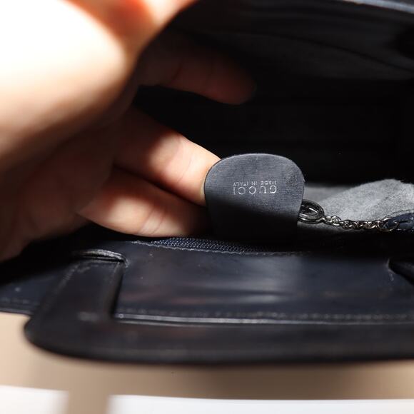 Vintage Gucci Clear PVC Tote with Black Leather Inner Bag Set - Picture 6 of 7